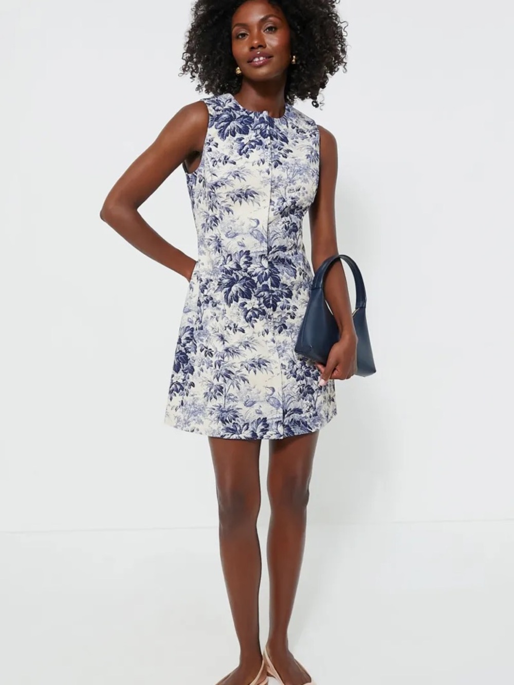 Tuckernuck Navy Toile Maison Dress - Sz 2 - Picture 4 of 7